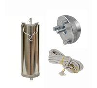 Industrial Oil Bottom Sampler Kit - Liquid Collect Bottle for Oil Sampling, 300/500/1000ml Containers, tial Tool with 5m Rope & Stainless Steel 500ml Size for Factories