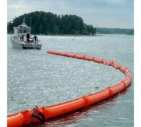 Industrial Oil Spill Boom, Floating Water Surface Barrier for Marine Pollution Control at Docks and Ports