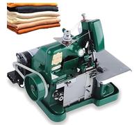 Industrial Overlock Sewing Machine, 250W Heavy-Duty Metal Frame Serger with 3000 Stitches/min, Adjustable Stitch Length, Electric Fabric Coverstitch for Clothes