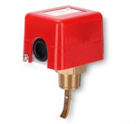 Industrial Paddle Flow Switch Sensor HFS-15/20 with ABS Housing ±1% Accuracy for Water Quality Monitoring in HVAC Mining Automotive Systems, Red(HFS-20)