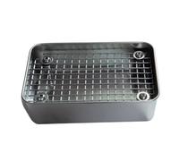 Industrial Pan Stainless Steel Pet Toilet Tray Litter Tray Metal Grate Tray With Removable Grate Waste Separation And Corner Locks Suitable for Small, color to 3, Small