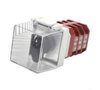 Industrial Panel Mount Changeover Switch 380V | 16 current, 500V insulation, protective cover included, robust LW12-16 design, stable circuit control