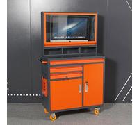 Industrial PC cabinet, computer cabinet, industrial computer cabinet size 37 inches * 17.7 inches * 64 inches, the maximum suitable for 32 inches monitor