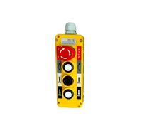 Industrial Pendant Control Station, 3 Button Push Button Switch with Emergency Stop, Plastic Electric Hoist Crane Control Switch, 1 Pc(2)