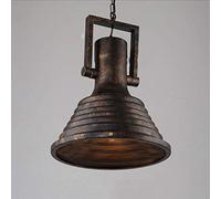 Industrial Pendant Light American Country Retro E27 Fitting Chandeliers Light Fixture Wrought Iron Metal Shade Pendant Lights for Bar Lighting Kitchen Restaurant Suspension Light,a,a