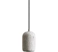 Industrial Pendant Light Concrete Dome LED Pendant Light Industrial Retro Cement Shade Chandelier Adjustable Height Ceiling Hanging Light Fixture,Minimalist Style