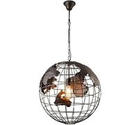 Industrial Pendant Light Earth Globe Map Pendant Light Industrial V-intage Style Hanging Lamp Retro Wrought Iron Chandelier Lighting,Simple and Beautiful