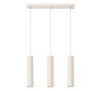 Industrial Pendant Light LAGOS 3L 3-Light Steel Beige GU10 LED SOLLUX LIGHTING