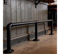 Industrial Pipe Bar Foot Rail Black 11 11.2 11.4 11.5 11.6 11.8 12 12.5 ft, Foot Rest Rail Kit for Home Bar, Island FootRest Railing(8.7ft/265cm)