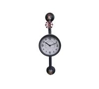Industrial Pipe Clock Steampunk Wall Mounted Time Piece Quartz Analogue
