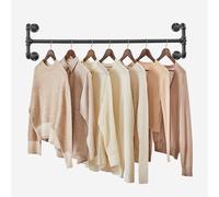 Industrial Pipe Clothes Rack, Black / 1