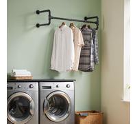 Industrial Pipe Clothes Rack, Black / 2