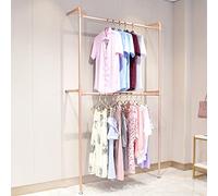 Industrial Pipe Clothing Racks Wall Mounted Clothes Racks Double Hanging Rods Heavy Duty Garment Rack for Boutiques Retail Display,walk-in closet system,Multi-Purpose Hanging Rod for Closet