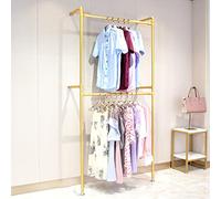 Industrial Pipe Clothing Racks Wall Mounted Clothes Racks Double Hanging Rods Heavy Duty Garment Rack for Boutiques Retail Display,walk-in closet system,Multi-Purpose Hanging Rod for Closet