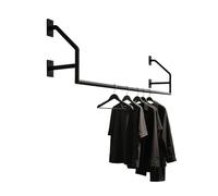Industrial Pipe Clothing RackWallMounted Iron Clothes Rack for Laundry Room & Boutique Display80cm (31.4in) Stylish rage Solution for Bedrooms