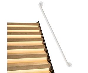 Industrial Pipe Kit - Non-Slip White Vinyl Railings for Indoor & Outdoor Steps 400cm Length - & Safe il Solut for Enhanced Bili