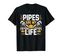 Industrial Pipefitter Pipes Life Career Pride Pipe Worker T-Shirt