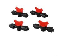 Industrial Plastic Ball Valve for PE Pipes 16mm Outer Diameter with Lock Function for Stable Flow Regulation (8pcs)