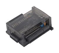 Industrial PLC Controller 32Bit MCU High Speed 14 Input 10 Output Board 6 Analog Ports 100K Pulse Support Ladder Logic GX Developer FX3U Compatible for Automation Systems