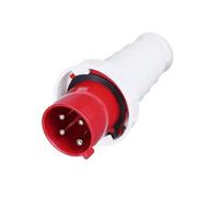 Industrial Plug, 63 Amp 4 Pin Industrial Connector IP44 Waterproof Plug Weatherproof Trailing Plug for Industry Agriculture Docks, 380-415V
