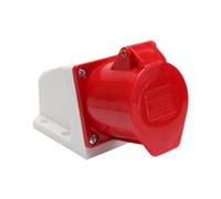 Industrial Plug and Socket Connector, Docking, 3P, 5 pin, Five Hole, 16A 32A, 220V, 380V wal(Army Green,32A)