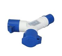 Industrial Plug Socket, Industrial Plug 2 Way Distributor, 16A Waterproof High Current Applications Equipment for Engineers Professional