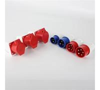 Industrial Plug Socket IP44 Waterproof Electrical Connector for Wall Mounting