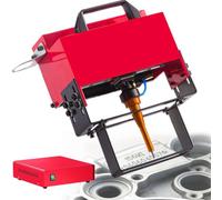 Industrial Pneumatic Dot Peen Marking Machine - Metal Label Engraving Printer for Logo, Serial Numbers, VIN Code, Chassis Number - Depth 0.01-1mm, Marking Area