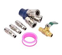 Industrial Pneumatics Triple Outlet Coupler Rapid Connector Metal Fittings Distributor for Air Pumps and Power Tool Air Hose Fittings