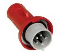 Industrial Portable Plug, Straight, 16A Mureva PKE16M735
