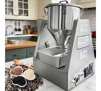 Industrial Powder Blending Machine, Automatic Dry Mixer with 360° Rotation, Electric Blender for Herb, Grain, Chemical, 10L