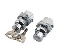 Industrial Press Type Cylindrical Lock Core Electric Cabinet Button Electric Cabinet Door Lock Collision Lock 1pcs(Glossy)