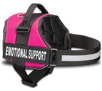 Industrial Puppy Emotional Support Vest Harness, XXS 13.5-17 in, Pink