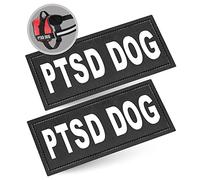 Industrial Puppy PTSD Dog Patch for Service Dog Vest - PTSD Service Patches for Dog, Emotional Support, in Training, in Training, and Therapy Harnesses