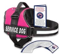 Industrial Puppy Service Dog Vest with Hook and Loop Straps and Handle - Harness is Available in 8 Sizes from XXXS to XXL - Service Dog Harness Features Reflective Patch and Comfortable Mesh Design
