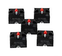 Industrial Push Button Joystick Switch - 10A 415V NO Contact, ZB2-BE101C & ZB2-BE102C Compatible, 22mm Aperture Panel Mount, Black, Designed(ZB2-BE102C)