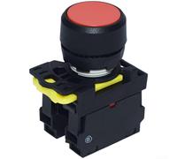 Industrial Push Button Switch ABS Plastic Head Red Green(LA115-A1-11/R)