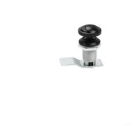 Industrial Push To Open Latch Lock Made From Zinc Alloy For Control Panels Distribution Boxes And Server Racks Featuring Flat And Curved Options In Black And White Colors Set Of Ten Pieces(B)