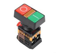 Industrial Pushbutton Switch Red Green with Integrated Visual Indicator APBB 22 25N AS 22 25N PPBB 30N Screw Terminal Connection Type (PPBB-30N)