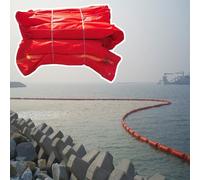 Industrial PVC Oil Spill Containment Boom, Float-Type Water Barrier for Rivers, Docks, and Lakes, Effective Flood and Pollution Control Solution