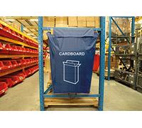 Industrial Racking Sack Waste Recycling Bag (160L), Cardboard | Heavy Duty Waterproof Warehouse Disposal Sack For Pallet Racking Ends