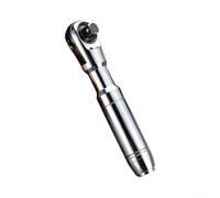 Industrial Ratchet Wrench Cr-V High Torque 210mm(Silver) | 72-tooth mechanism, 5-degree swing , tight space for access, chrome vanadium steel, reversible action