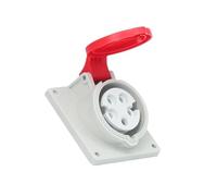 Industrial recessed Angled Socket Three-core Four-core Five-Hole 16A/32A Non-Explosion-Proof Waterproof Aviation Connector(4-core16Aconcealedinclinedseat)