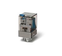 Industrial Relay 3P 10A 24V AC, Push Button 60.13.8.024.0054