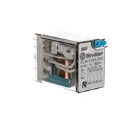 Industrial Relay 4P 7A 24V DC Pushbutton 55.34.9.024.5040