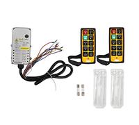 Industrial Remote Controller, YU 8A Industrial Hoist Controller Double Handle Waterproof 10 Key Crane Industrial Remote Control, Hoist Accessories (AC220V)