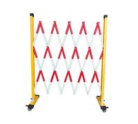 Industrial Retractable Ber with Wheels, Foldable Safe Fence for Parking Control (Red, 1.2x2m/3.9x6.6ft) - Portable Roadblock for Traffic ment