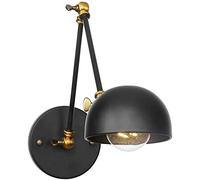 Industrial Retro 2 Section Long Arm Wall Lamp, Classic American Rocker Wall Light, Wall Sconce, Bar, Cafe, Loft, Bedroom, Studio, Room Decoration (Color : K)