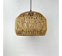 Industrial Retro Hemp Rope Pendant Lamp - Creative Chandelier for Cafe Restaurant Bedroom Bar Counter & Clothing Store - Stylish 30CM Lighting Fixture