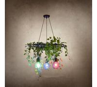 Industrial Retro Pendant Light Creative Hemp Rope Design Perfect for Music Bars Cafés Clothing Stores Indoor Green Plants LED Bulbs 3 Lights Fixture.